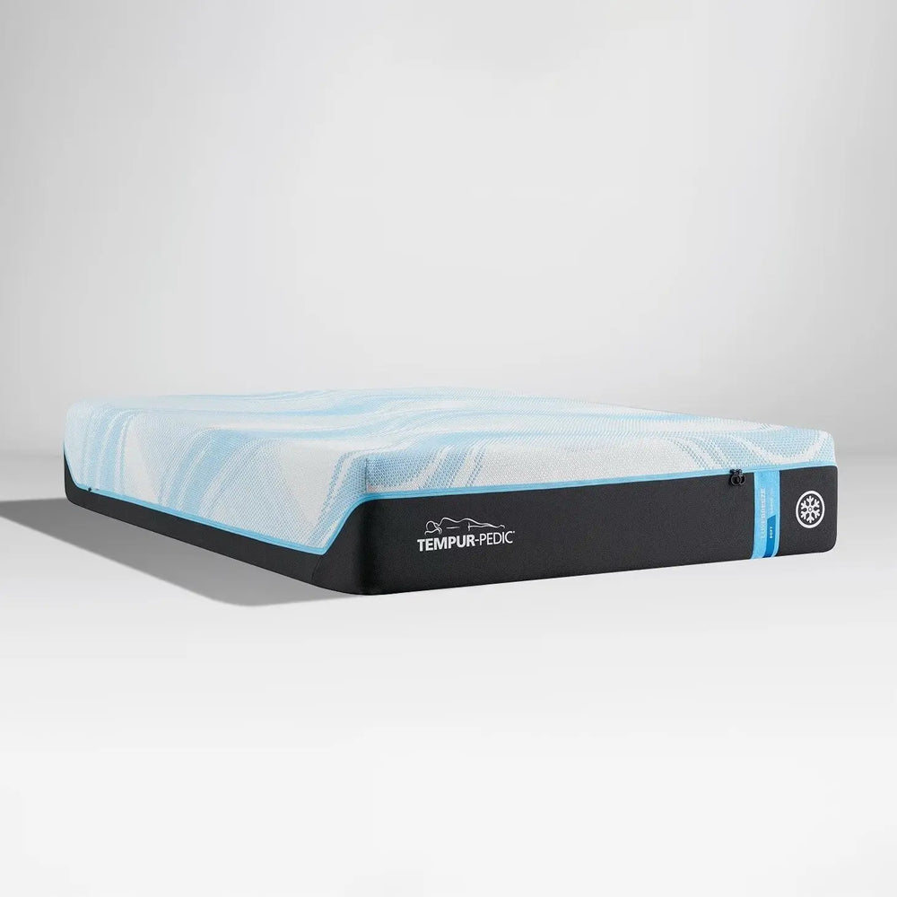 TEMPUR-LuxeBreeze mattress, angled view