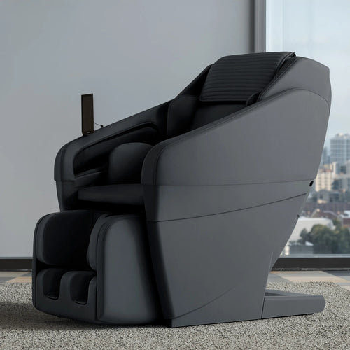 Panasonic MAN2 black massage chair on a white background
