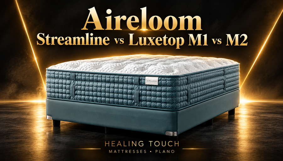 Aireloom Mattress Comparison: Streamline vs. Luxetop M1 vs. M2