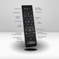 Remote control for Tempur-Pedic TEMPUR-Ergo ProSmart Base adjustable bed with sleek design and multiple control buttons.