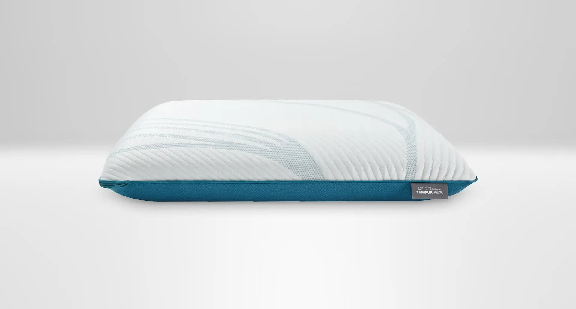 Tempur-Pedic TEMPUR-Adapt ProLo pillow showing its ergonomic design and soft, supportive memory foam material.