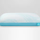 Tempur-Pedic Breeze ProLo Pillow with cooling cover and contoured design for enhanced comfort and support during sleep.
