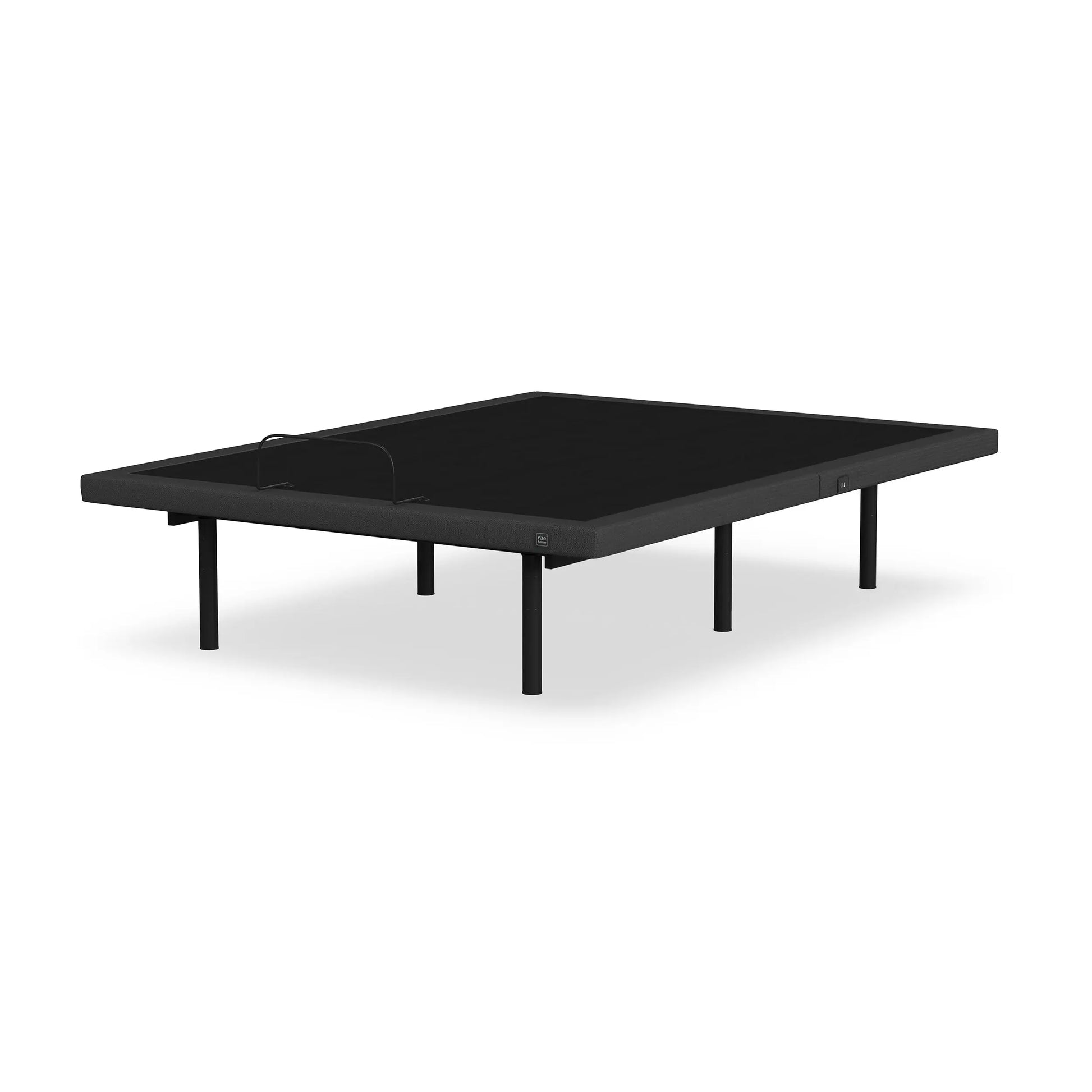 Rize Clarity II adjustable base with remote control, showing mattress support and sleek modern design.