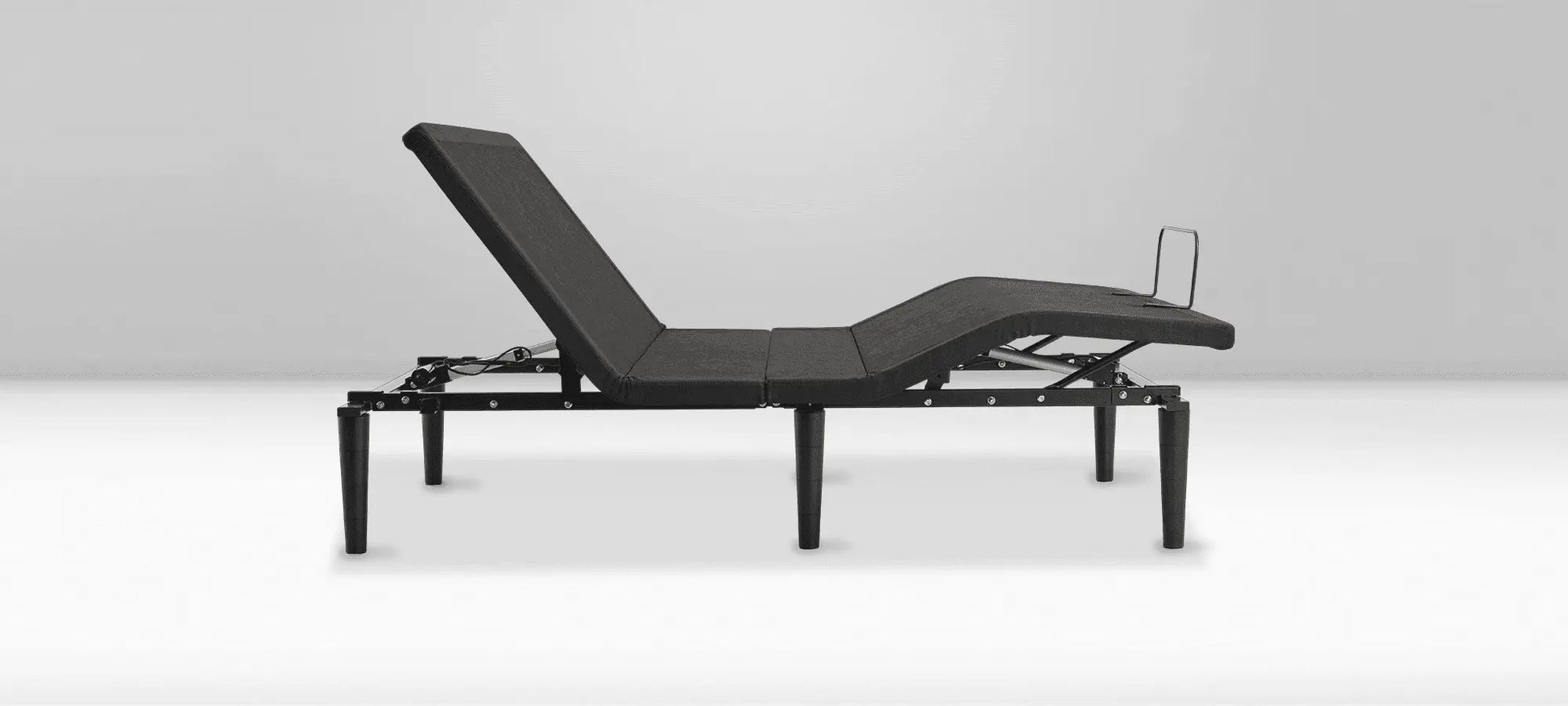 Tempur-Pedic Ease® Power Base with adjustable head and foot positions, remote control, and modern design for customizable comfort.