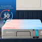 Tempur-Pedic Active Breeze mattress with cooling cover and plush surface, designed for enhanced sleep comfort and temperature regulation.