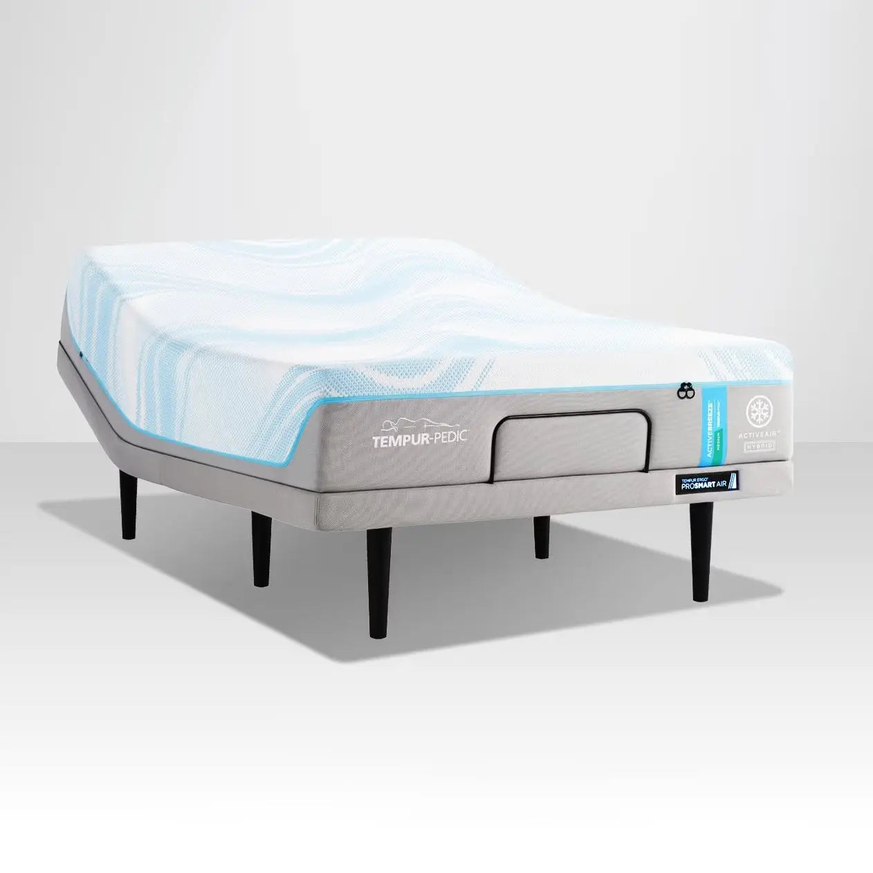 Tempur-Pedic Active Breeze cooling pillow with breathable cover and ergonomic design for comfortable sleep.