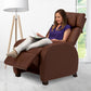 Positive Posture Cafe+ recliner in a cozy living room, showcasing its plush cushions and adjustable reclining feature.