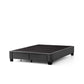 Malouf Duncan platform bed frame shown from three-quarter view, featuring a sleek design and sturdy base without a mattress.