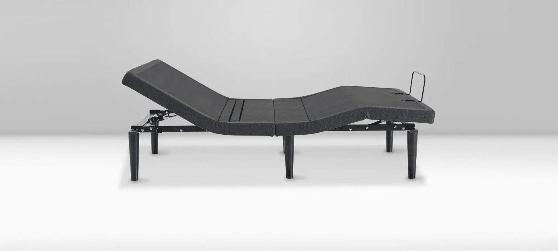 Tempur-Pedic TEMPUR-Ergo Power Base adjustable bed frame with remote control, shown without mattress, designed for customizable comfort.