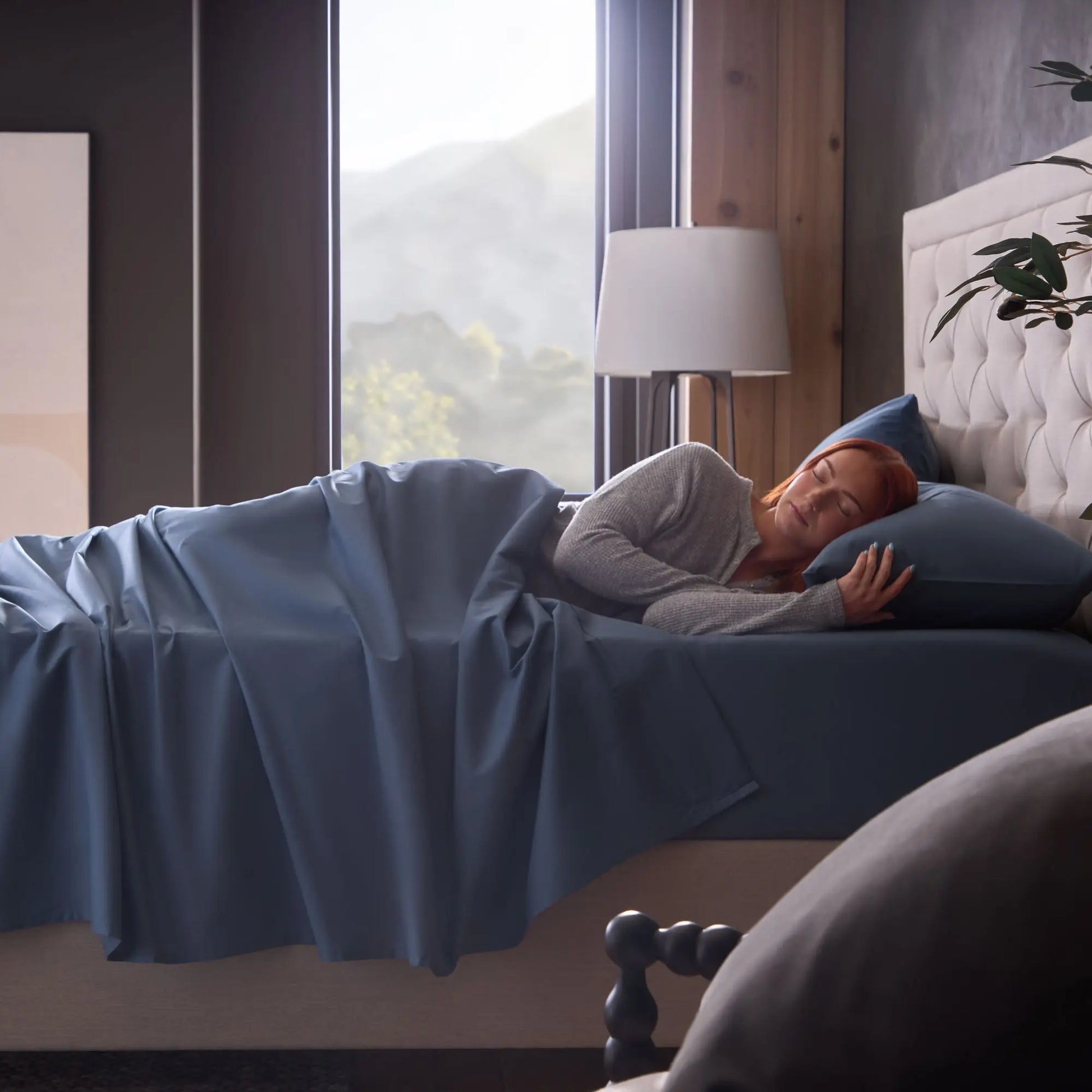 Malouf classic cotton sheet set with smooth, soft fabric and a crisp white appearance, perfect for comfortable bedding.