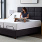Malouf Five Sided and OmniPhase mattress protector showing secure fitted edges and breathable fabric for full protection.