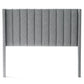 Malouf Blackwell headboard in stone color, showing a straight-on view of the upholstered fabric headboard on a white background.