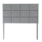 Malouf Scoresby Headboard in stone fabric, shown in a straight-on view against a white background.