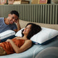 TEMPUR-Adapt ProLo Pillow by Tempur-Pedic shown in a lifestyle setting, featuring its ergonomic design and plush fabric cover.