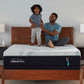 Tempur-Pedic TEMPUR-Adapt medium firmness queen mattress with ergonomic lifestyle setting and plush surface.