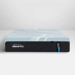 Tempur-Pedic LuxeAdapt soft queen mattress with plush head-on view, showcasing its luxurious, supportive surface.