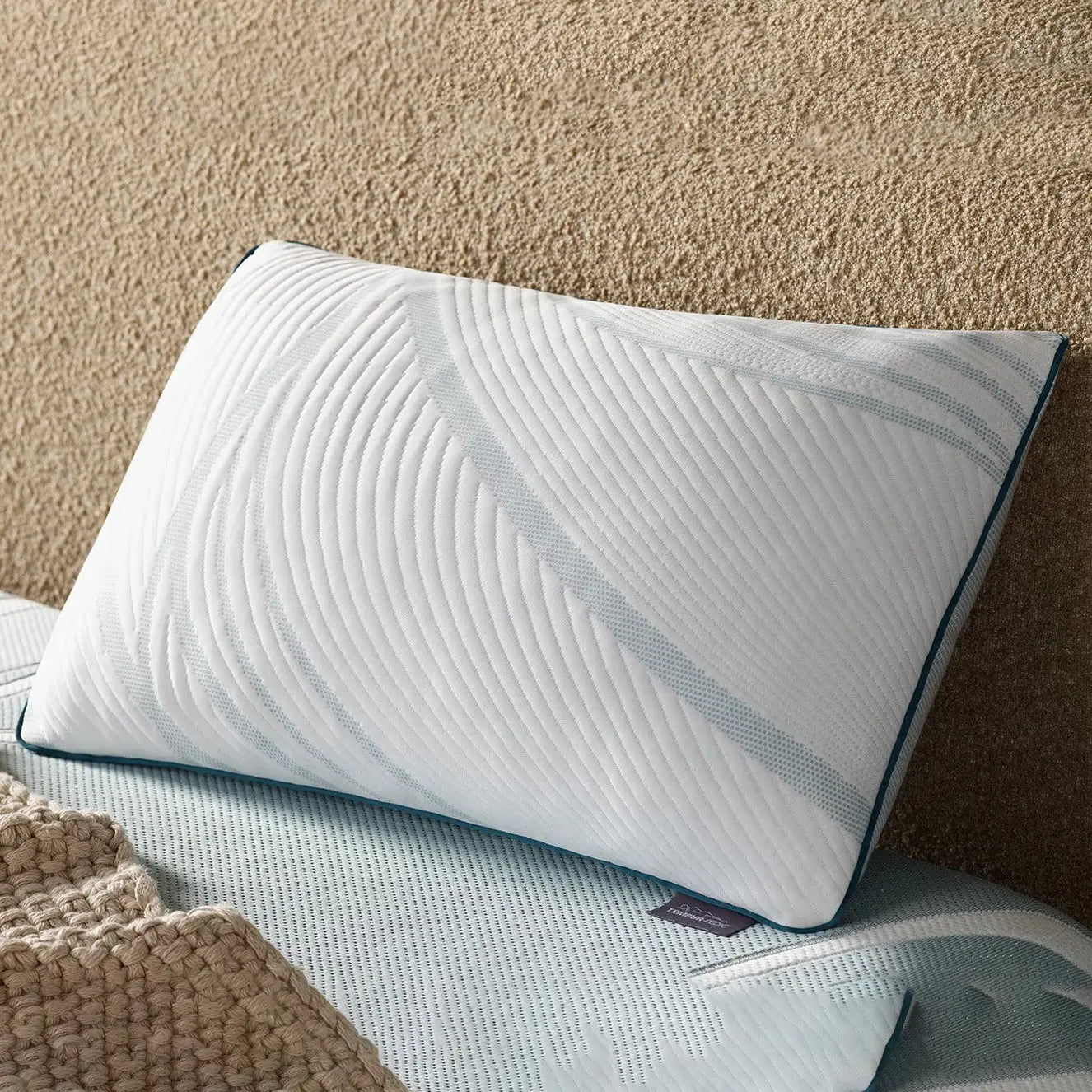 Tempur-Pedic TEMPUR-Adapt ProAdjust Pillow with adjustable height and contoured design for personalized comfort.