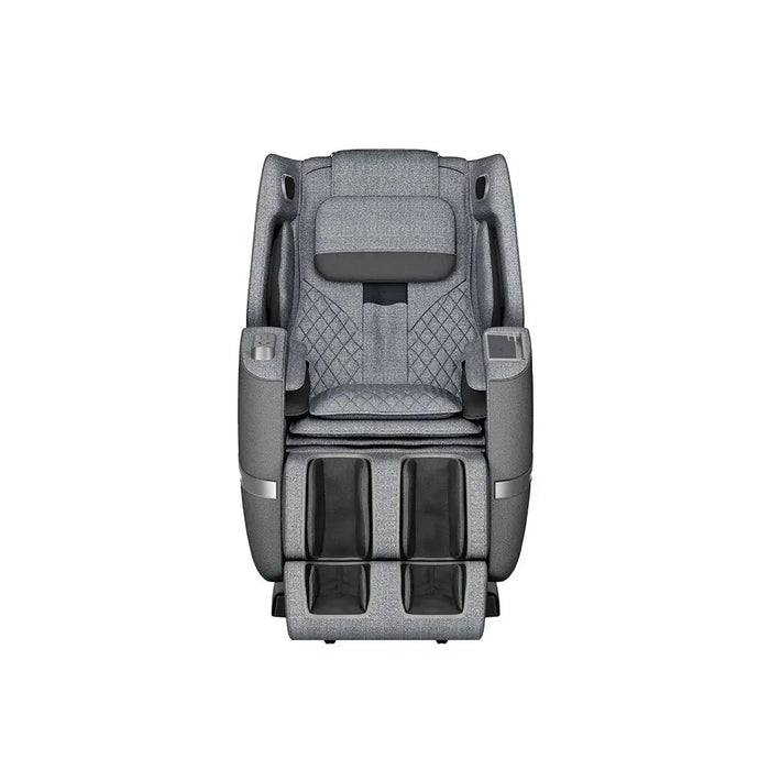 Positive Posture Solara massage chair, gray upholstery, front view