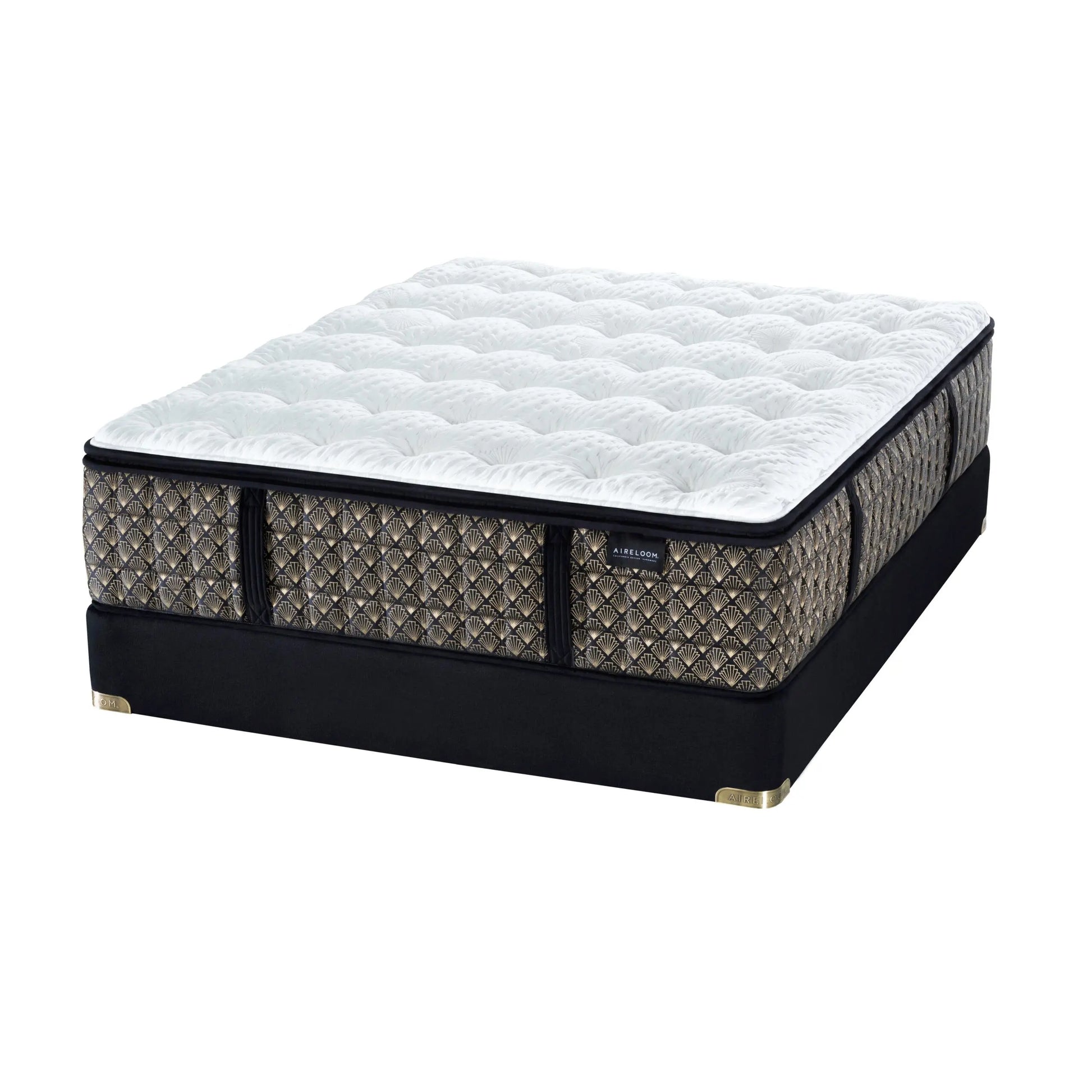 Aireloom Luxetop M2 Luxury Firm mattress showcasing plush, supportive surface with a sleek design and night star pattern.