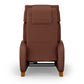 Positive Posture Cafe+ recliner in chestnut color, showcasing its upright position and ergonomic design for comfortable seating.