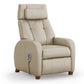 Positive Posture Cafe+ recliner in Dune fabric, shown in an upright seated position with plush cushioning and ergonomic design.